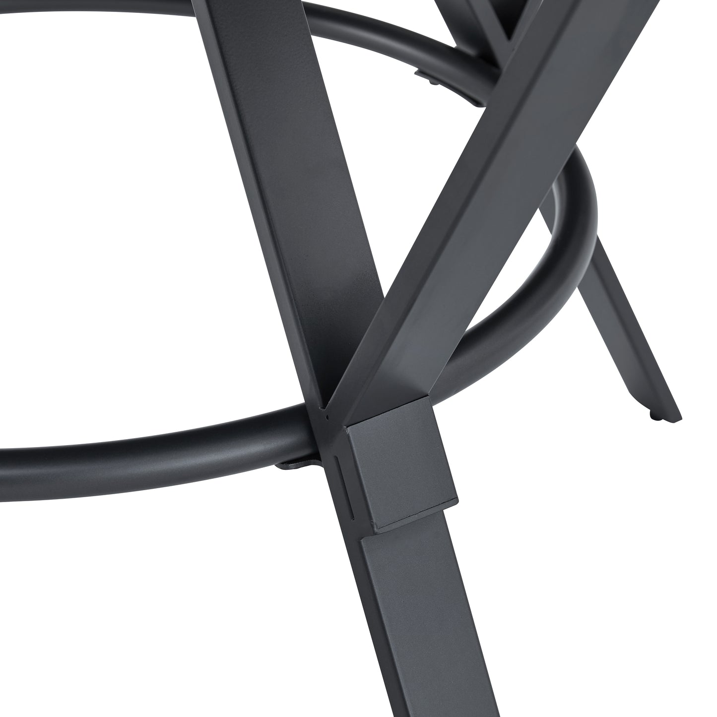 Zestia Modern Round Wood Dining Table, Light Birch + Black