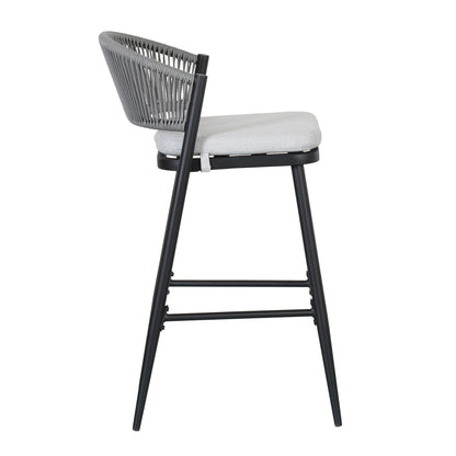 Sylvester 30.25 in. Outdoor Patio Barstools,Set of 2