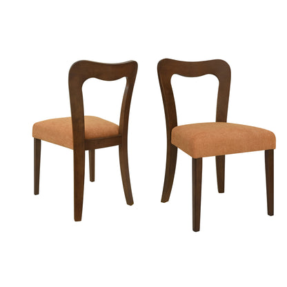 Revory Modern Upholstered Dining Chairs with Open Back,Set of 2