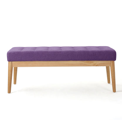 Anglo Modern Mid-Century Fabric Bench