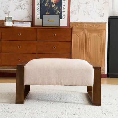 Isoldea Modern Fabric Ottoman Bench