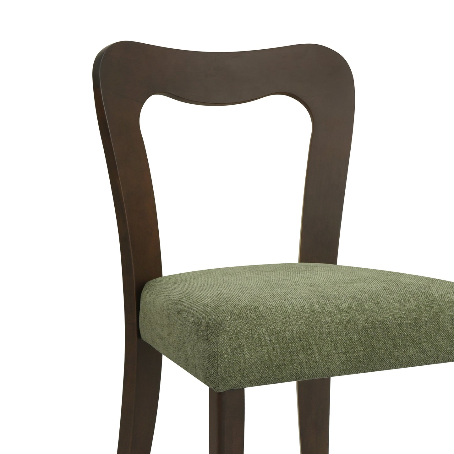 Revory Modern Upholstered Dining Chairs with Open Back,Set of 2