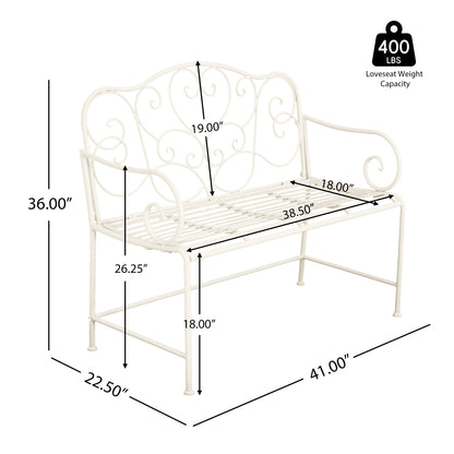 Isoldee Outdoor Patio Garden Bench