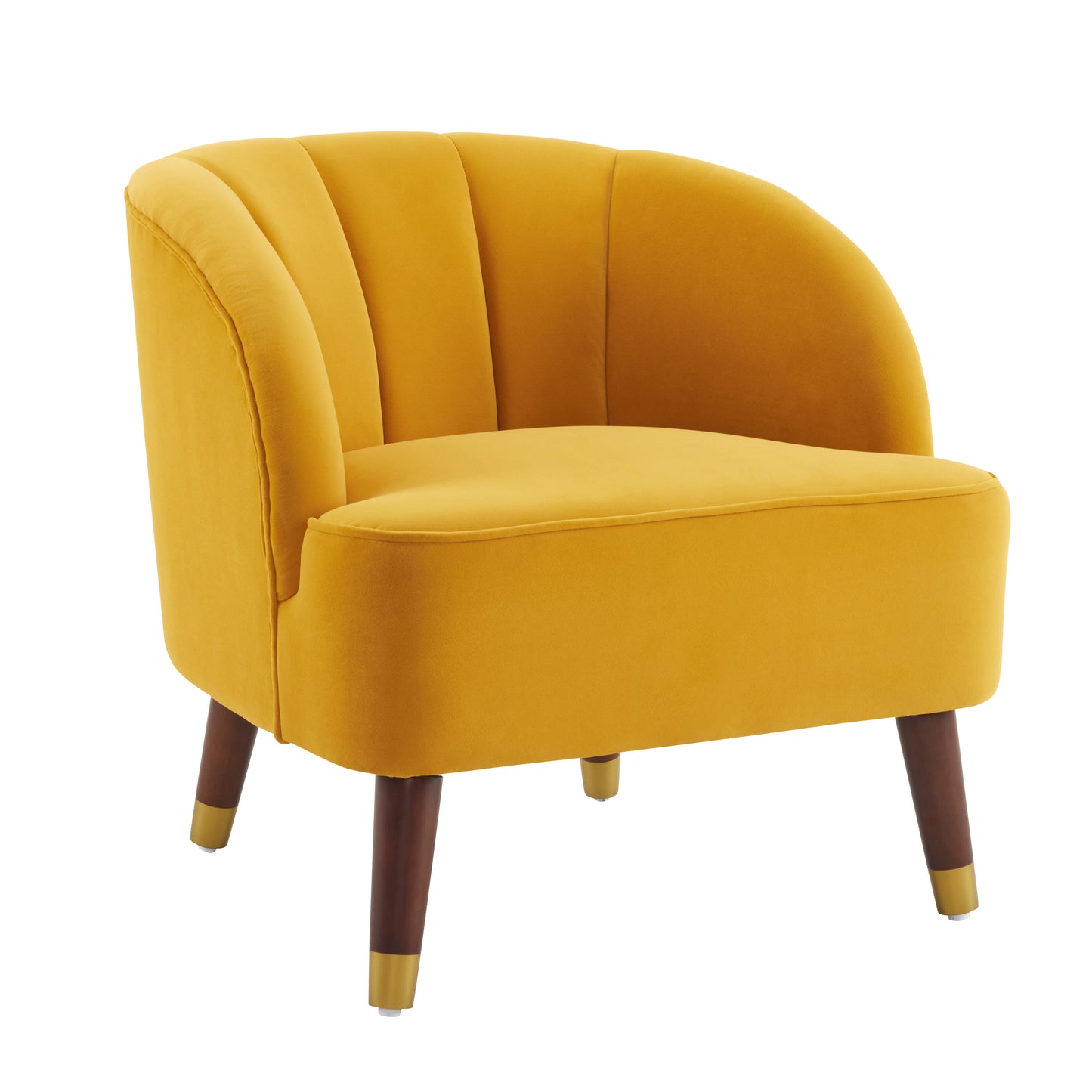 Veneras Velvet Barrel Club Chair