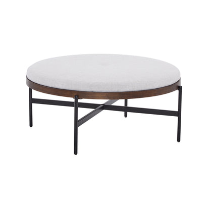 Lyricie Modern Round Ottoman Bench Table