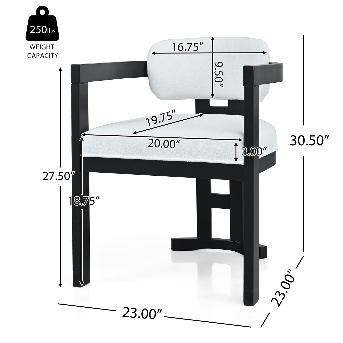 Elow Modern C-Shaped End Table