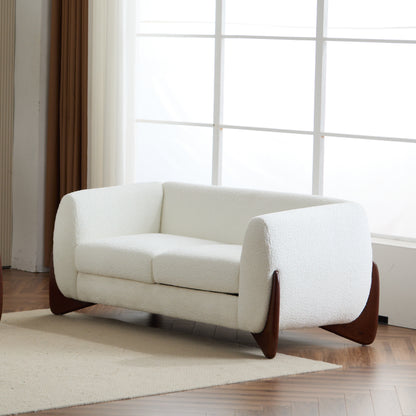 Amberlyn Modern Upholstered Loveseat