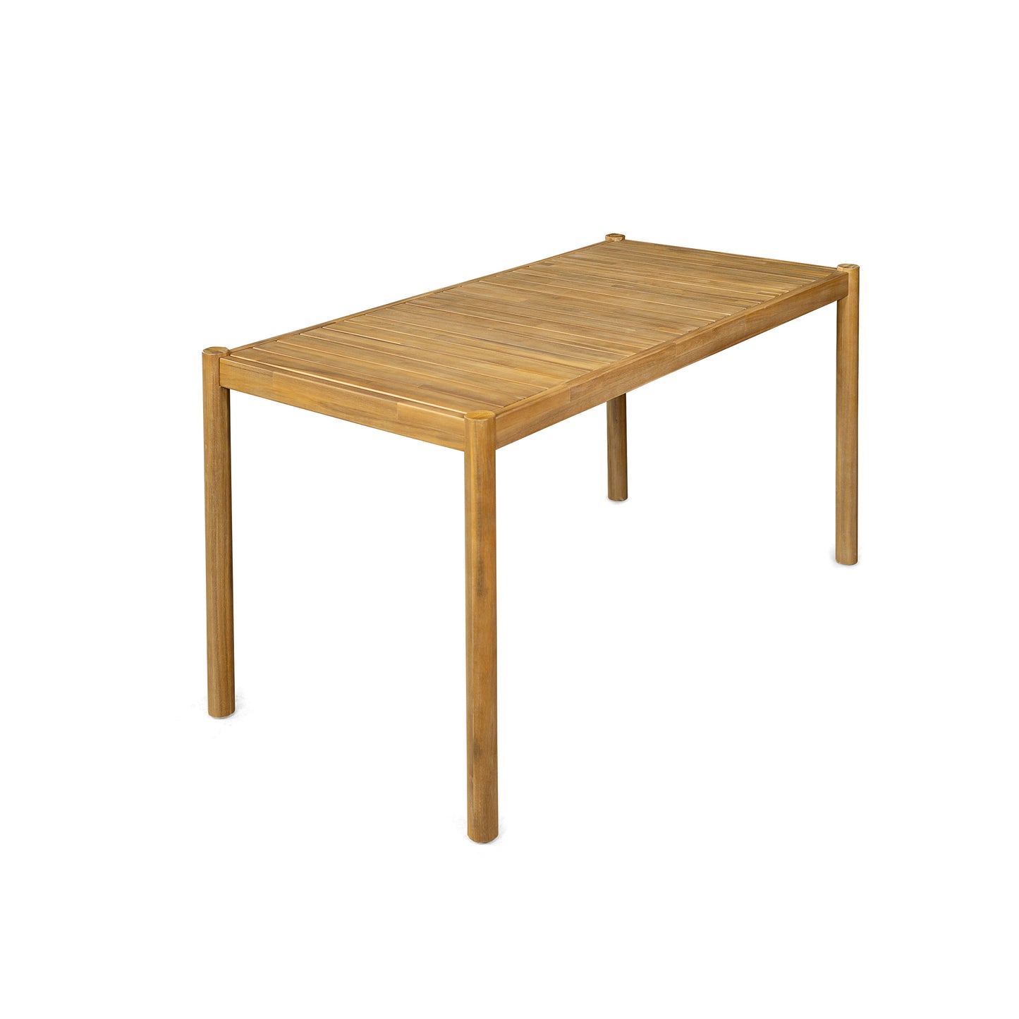 Orione Modern Acacia Wood Dining Table