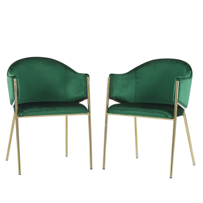 Aspena Modern Upholstered Velvet Dining Chairs