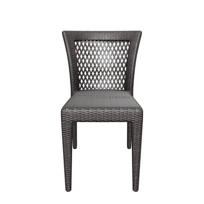 Dana Point Outdoor Patio Furniture Brown Wicker Chairs (Set of 2)