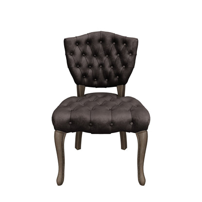 Violetta French Design Charcoal Dining Chair (Set of 2)