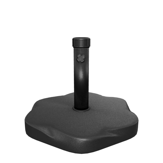 Caldwell Hexagon Black Concrete Umbrella Base GDFStudio