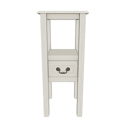 Noah Weathered Accent Table w/ Bottom Drawer