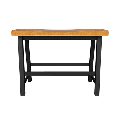 Toluca Saddle Wood 24-Inch Counter Dining Bench (Set of 2)