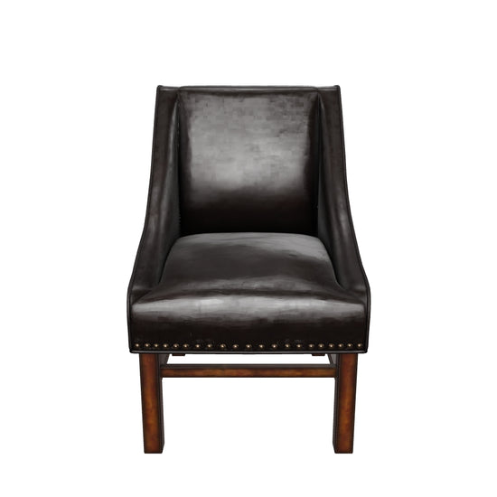 Claudia Contemporary Bonded Leather Upholstered Dining Chairs – GDFStudio