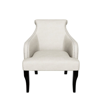 Baldwin Light Beige Fabric Accent Chair