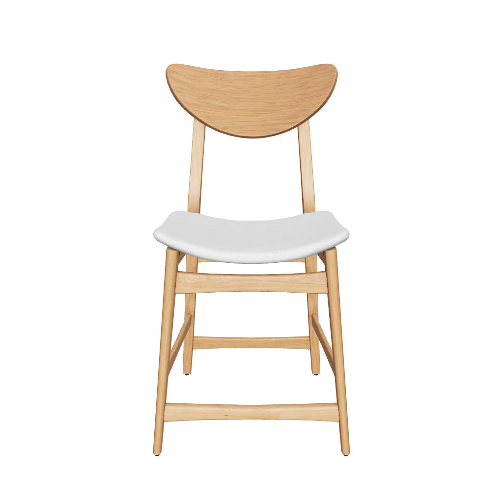 Molle Oak Finish Mid Century Design 24-Inch Counter Stools (Set of