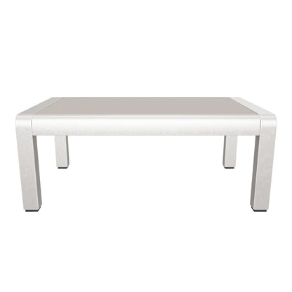 Coral Bay Outdoor Aluminum Coffee Table with Glass Top