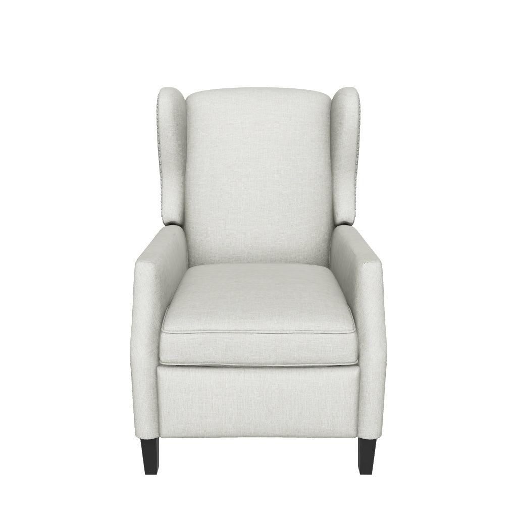 Reclining wing back chair hot sale