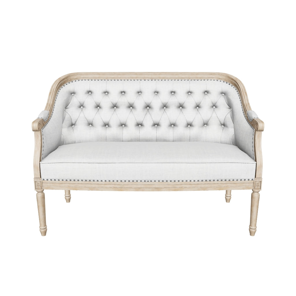 Megan Traditional Tufted Upholstered Loveseat