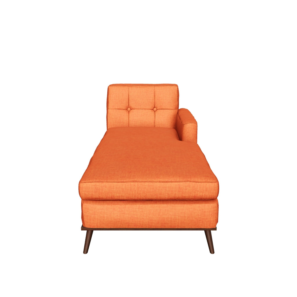 Orange chaise lounge chair hot sale