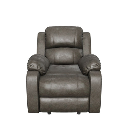 Michelle Classic Microfiber Gliding Recliner, Slate