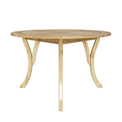Adn Outdoor 47-inch Round Acacia Wood Dining Table