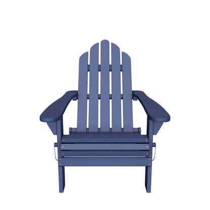 Cara Outdoor Acacia Wood Folding Adirondack Chair