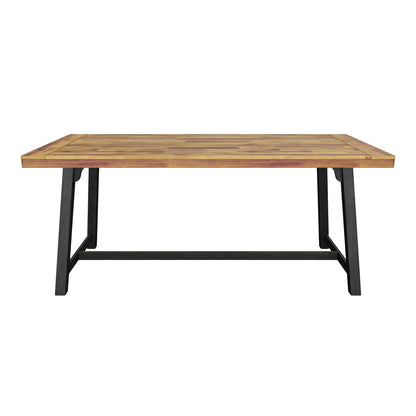 Toby Outdoor Acacia Wood Dining Table