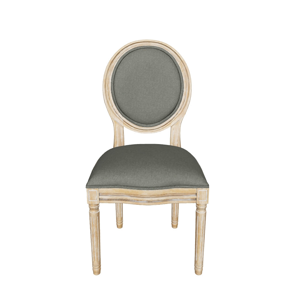 Round back paige outlet upholstered dining armchair