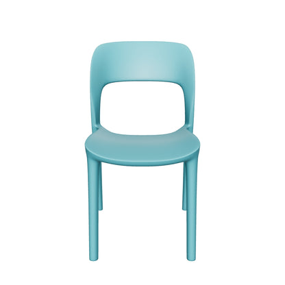 Dean Outdoor Plastic Chairs (Set of 2)