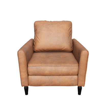 Xyan Contemporary Club Chair with Plush Microfiber Cushions