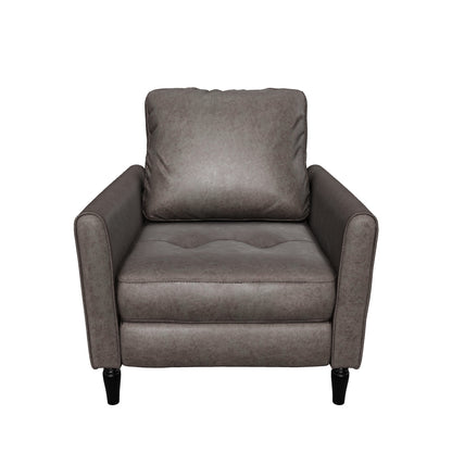 Xyan Contemporary Club Chair with Plush Microfiber Cushions