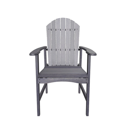 Easter Outdoor Weather Resistant Acacia Wood Adirondack Dining Chairs (Set of 2)