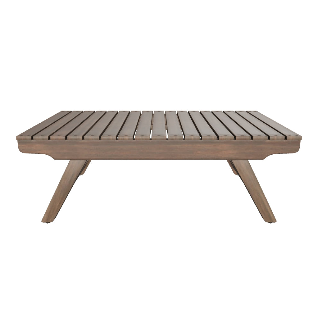 Kailee Outdoor Wooden Coffee Table, Gray Finish GDFStudio