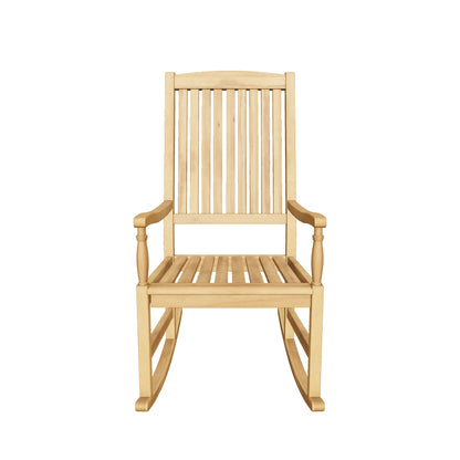 Myrna Outdoor Acacia Wood Rocking Chair