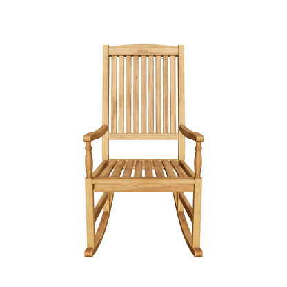 Penny Outdoor Acacia Wood Rocking Chairs (Set of 2)