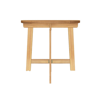 Sophia Outdoor Half-Round Acacia Wood Bistro Table