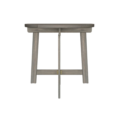 Sophia Outdoor Half-Round Acacia Wood Bistro Table