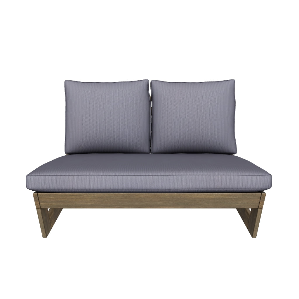 Pekalongan outdoor best sale loveseat with cushions