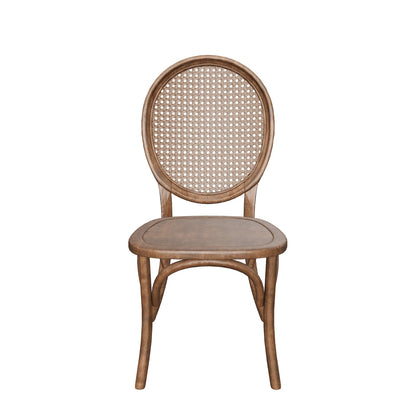 Ruhan Wooded Cane Back Dining Chair (Set of 2)
