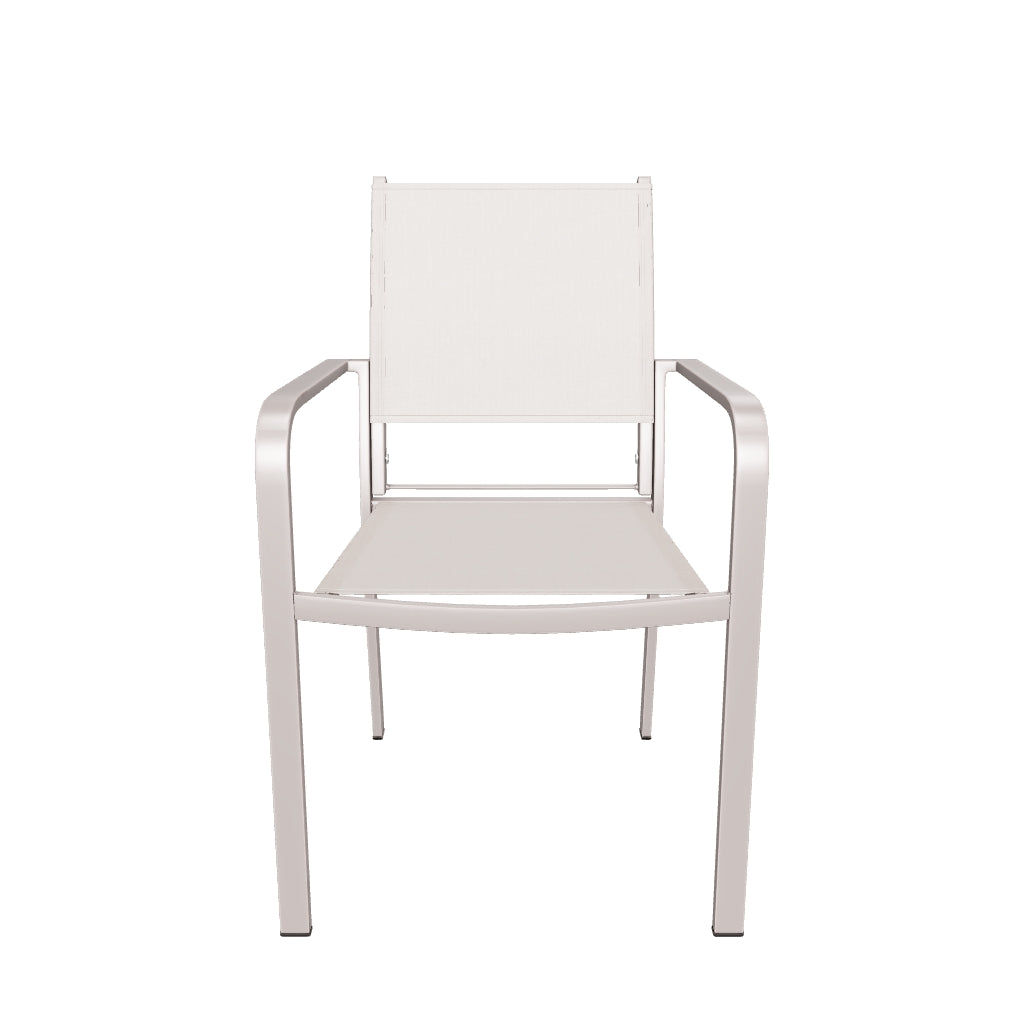 White discount aluminium chairs