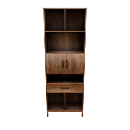 Abriel Bookcase with Storage Cabinet & Drawer
