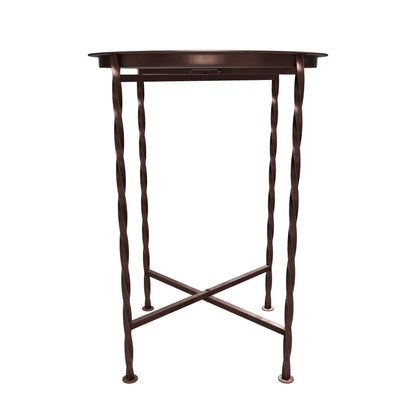 Shanvika Vintage Style Iron Tray Top Side Table