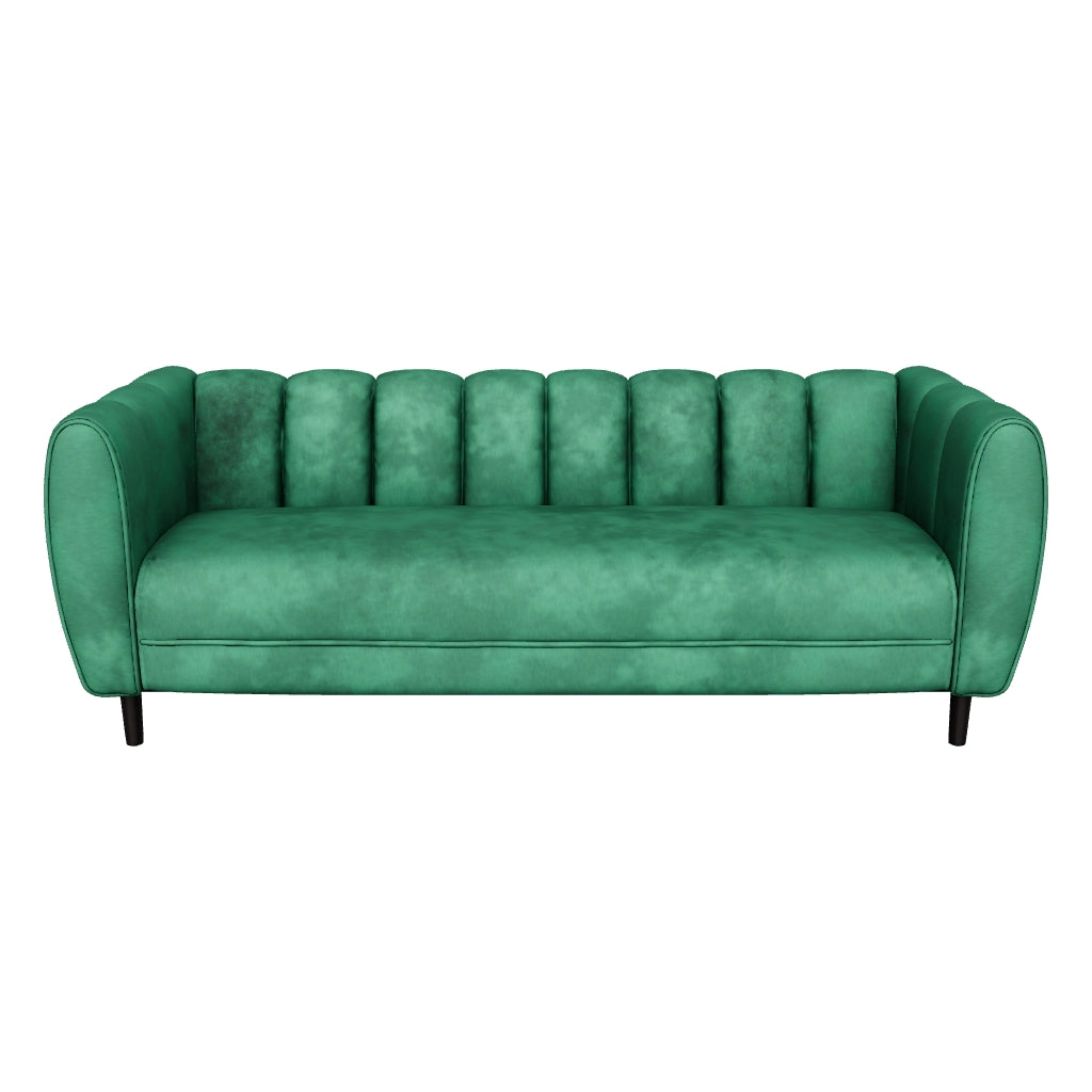 Emerald green best sale 3 seater sofa