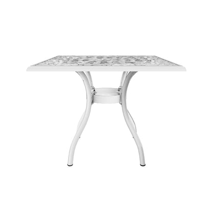 Honolulu Traditional Outdoor Aluminum Square Dining Table