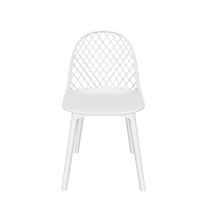 Lucy Outdoor Modern Dining Chair (Set of 4)