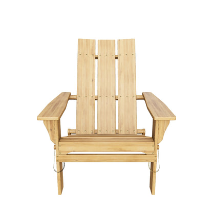 Gurekam Modern Outdoor Acacia Wood Folding Adirondack Chair