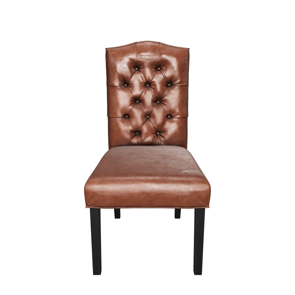 Villa faux leather dining chairs hot sale