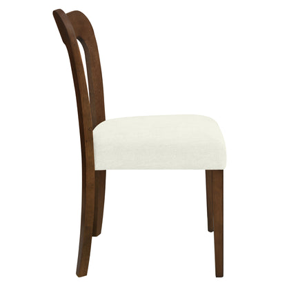 Revory Modern Upholstered Dining Chairs with Open Back,Set of 2